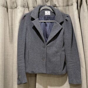 Dudley Stephens Gray Blazer Vello Fleece